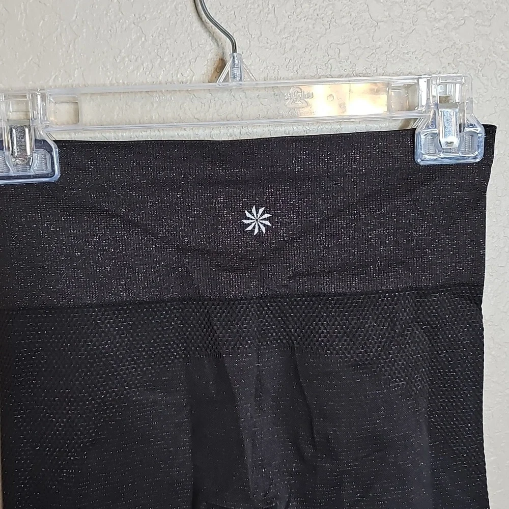 Athleta Espresso Tight Shimmer Glitter Seamless Small‎